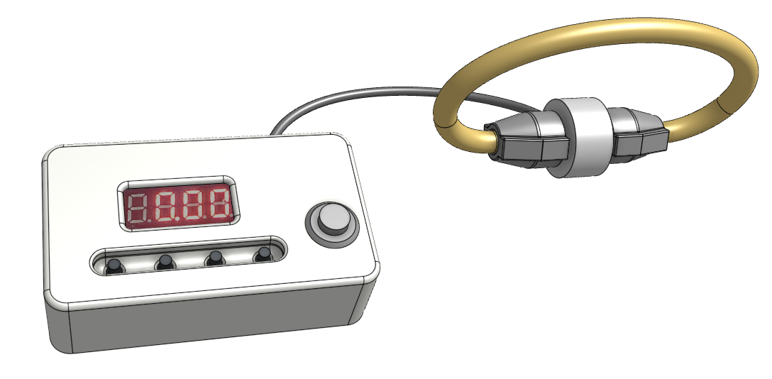 Splayometer digital model with display module and finger ring attachments